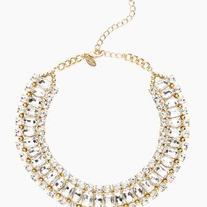 CHICOS KINSLEY BIB RHINESTONE NECKLACE
